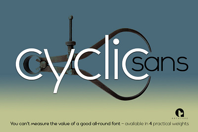 Cyclic Sans alternate characters bold clean font clear contemporary font cyclic sans display font gaming fonts geometric font legible logo logotype font modern font sans serif font sans typeface simple font stylish font