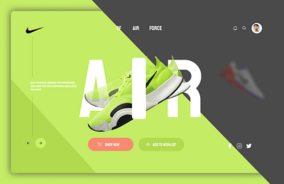 Nike Website Design landing page nike shoes website website design