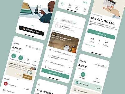 Banking/Finance App add money credit design digital banking digital wallet earned finance financial services fintech main account mobile app design modern design payment app pending saas savings account send money user experience uxui white theme