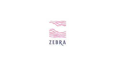 zebra art brand design branding design flat graphic design illustration illustrator logo luxury logo pink pink logo vector zebra