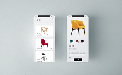 Furniture adobexd app appdesign concept furniture highend onlinestore prototype