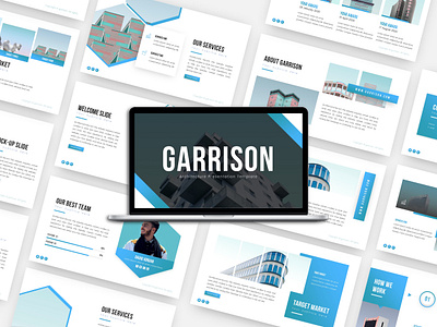 Garrison - Architecture PowerPoint Template architecture design graphic design powerpoint presentation powerpoint template presentation design presentation template