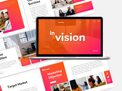 Invision - Marketing PowerPoint Template design graphic design marketing powerpoint presentation powerpoint template presentation design presentation template