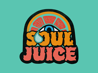 Krista Cavender Soul Juice illustration adobe illustrator colorful illustrator juice logo print psychedelic psychedelicart soul soul juice tshirt art