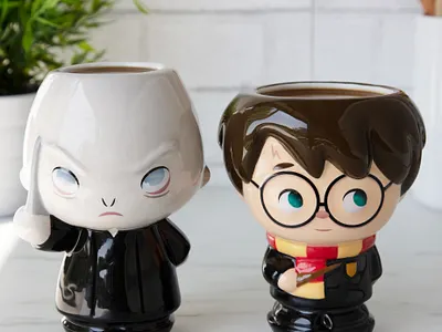 Harry and Voldemort character design cute illustration jerrod maruyama kawaii