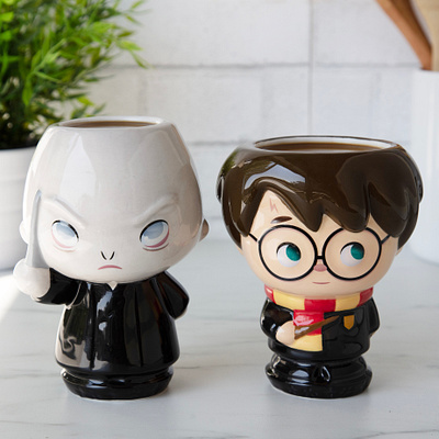 Harry and Voldemort character design cute illustration jerrod maruyama kawaii