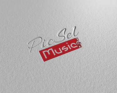 Picsel Music brand identity branding creation design logo logos logotype print vector