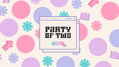 Party of Two brand identity brand identity design branding expert graphic designer logo design podcast brand podcast branding podcast cover