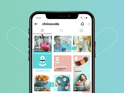 CUIDA - Instagram Feed branding design feed graphic design instagram logo post social media visual identity