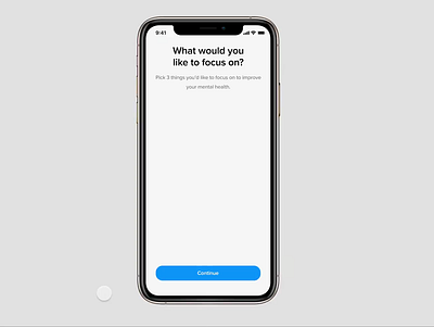 Mental & Wellness Mobile app animation animation app clean design health healthcare mental health microinteractions mobile app product ui ux