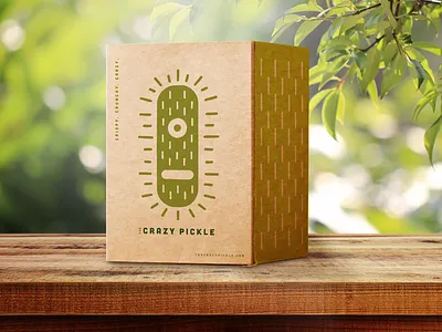 Crazy Pickle Box branding cafe design food identity illustration logo logo design packaging packagingdesign