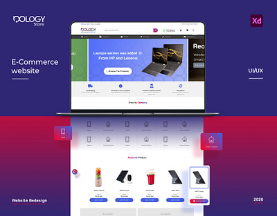 Nology store E-commerce website adobe xd adobexd design ecommerce elegant landingpage selling set store tech technology ui uidesign ux ux design webdesign website website design