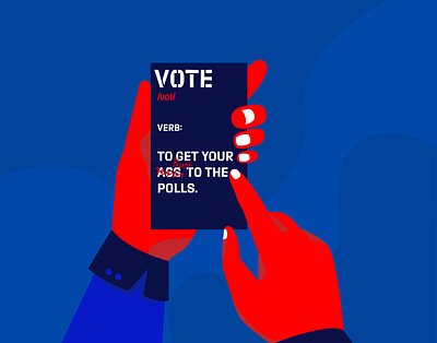 Go Vote design illustration