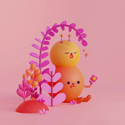 Creatures Pt. II 3d 3dart 3dillustration blender blender3d c4d cinema4d design digitalart illustration