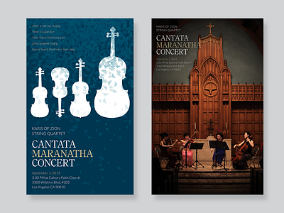 Cantata Maranatha Posters design