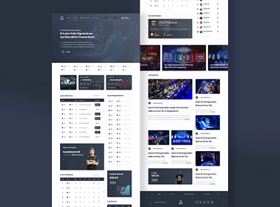 PwnageTV esport gaming website ui user experience user interface ux web design