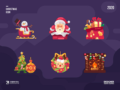 SA9527 - Christmas Icon Design 06 banner building china design icon illustration sa9527 style ui