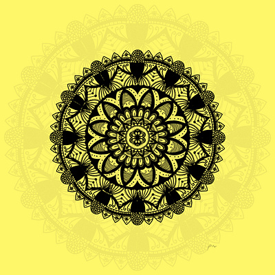 yellow mandala digitaldrawing illustraion illustration art mandala mandala art mandala design mandalaart mandalas