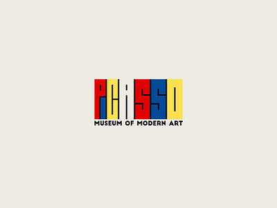 30DaysofLogos Challenge Day 27 - Museum of Modern Art 30daysoflogos art branding composition design logo modern moma mondrian museum picasso