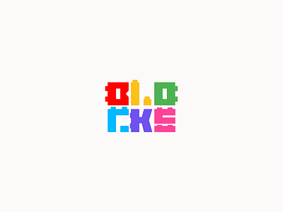 Blocks logo blocks icon kids lego logo playful
