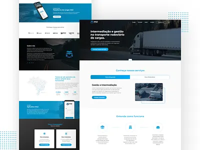 M42 Logística - Website OnePage redesign ui web website