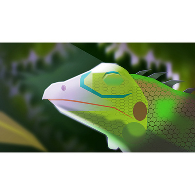 Lizard animation art background design drawing fanart gfx graphic illustration mob vector