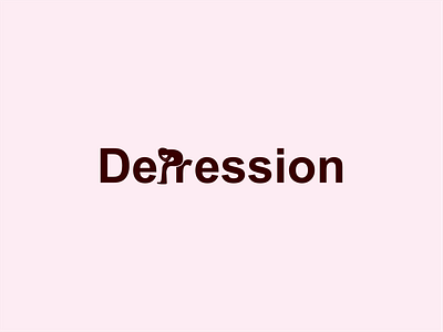 Depression Logotype 2020 2020 new logo brand logo creative logo depression illustration logo logo design logodesign logotype new logo