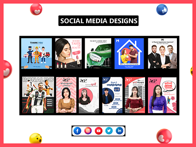 Social Media Design (1) design marketing agency poster design skin retouching socail media