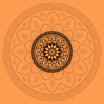 oranye mandalas digital art digitaldrawing mandala mandala art mandala design mandalaart mandalas