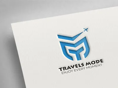 Travel logo blue concept creative journey modern sky travel travel logo travel logo design trip