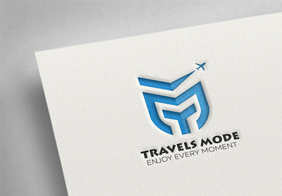 Travel logo blue concept creative journey modern sky travel travel logo travel logo design trip