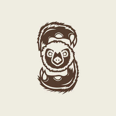 Day 316 adobe illustrator adobe illustrator cc adobe illustrator on ipad african animals behance brand design brand identity branding cute cute animals graphic design logo logo design logo designer logos sloth sloths slow soft sticker