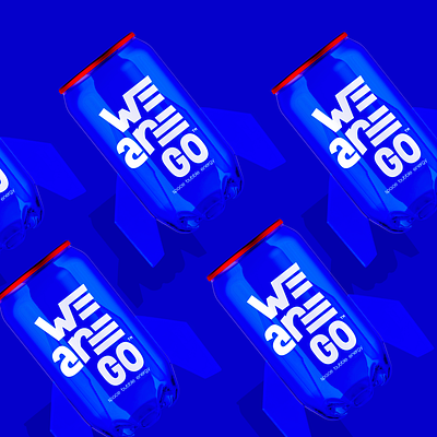 WE ARE GO Energy Soda advertising campaign branding candesign design drinkbranding energy logo logo logodesign typography vector