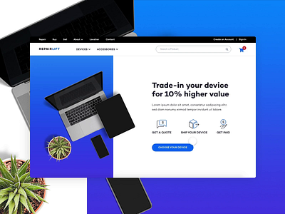 Repair Shop Website Design - Sell a Device clean design device repair mobile repair modern modern design repair repair service repair shop responsive responsive design ui ui ux ui design uidesign uiux uiux design web design webdesign website website design