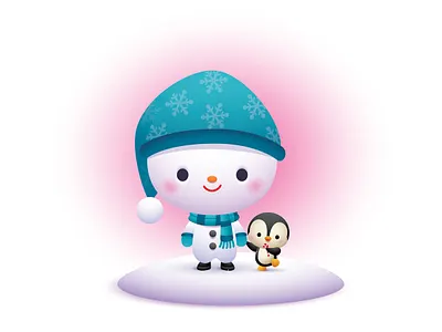 Holiday Friends adobe illustrator character design cute illustration jerrod maruyama jmaruyama kawaii vector