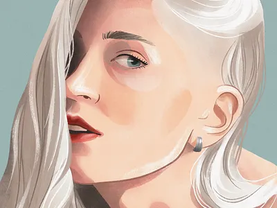 Portrait character digitalart illustration portrait procreate texture