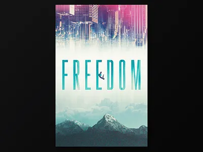 Freedom art direction creative dribbble graphic design posterdesign posters typography