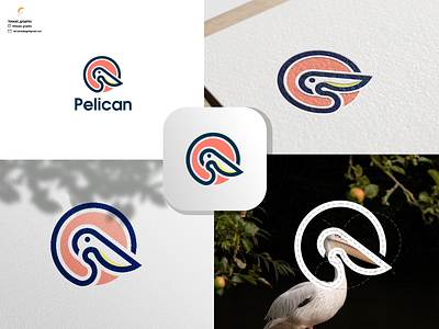 Pelican Logo animal bird branding corporate branding design design nimal illustration logo logodesign pelican typography vector