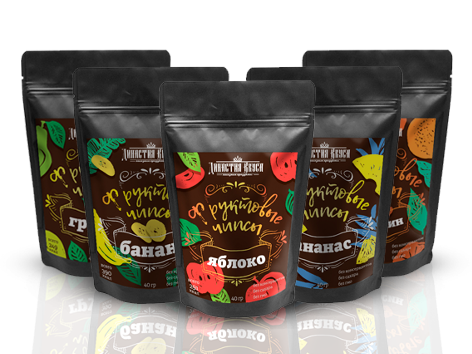 Example of Sticker for fruit crisps