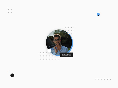 Avatar Element Design | Daily UI 088 adobe photoshop avatar daily ui dailyui dailyuichallenge design minimalistic modern profile ui web design webdesign