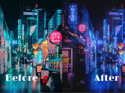 cyberpunkSeoul contemporary cyberpunk hyperrealism photoshop