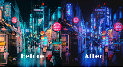 cyberpunkSeoul contemporary cyberpunk hyperrealism photoshop