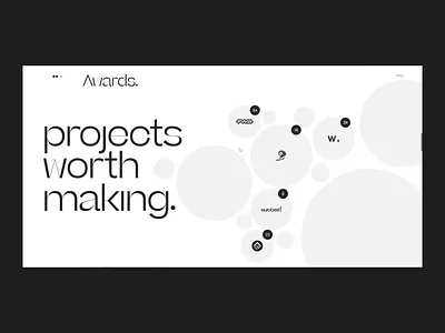 makemepulse website - Micro interaction awards blob button buttons circles micro interaction organic rollover soft body