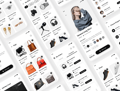 E-Commerce & Online Shop App! 3d animation app branding design designing dribbble graphic design icon illustration logo minimal motion graphics popular trending typography ui ux vector web