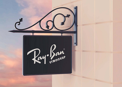 Free Realistic Sign Board Logo PSD Mockup download mockup mockup mockups psd