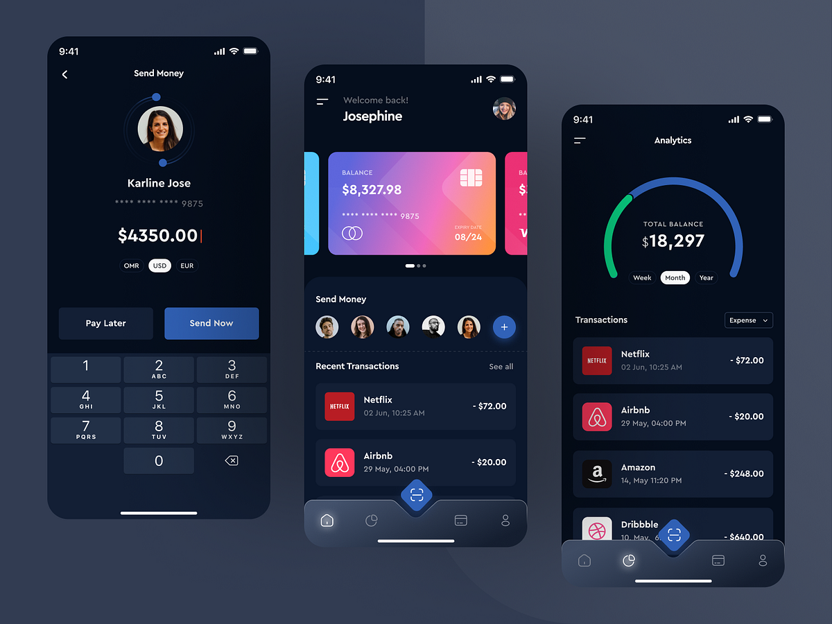 Expense management app by Galaxy UX Studio on Dribbble