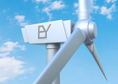 Free Wind Turbine PSD Mockup download mockup mockup mockups psd