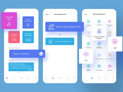 Redesign Screens of Diagnostic Center app app diagnostic center interaction design interface medical app mobile app mobile ui product design ui uiux