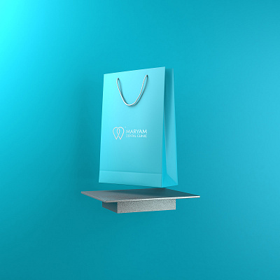 Maryam Dental Clinic bag brand brandingdesign c4d cinema4d dental dental care dental logo logo logodesign