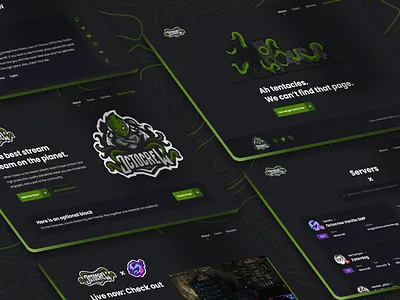 Octocrew Stream Team Site app design brand guide custom daily ui dailyui design system figma graphic design ui octopus streamer team site teams twitch ui user interface userexperience ux website